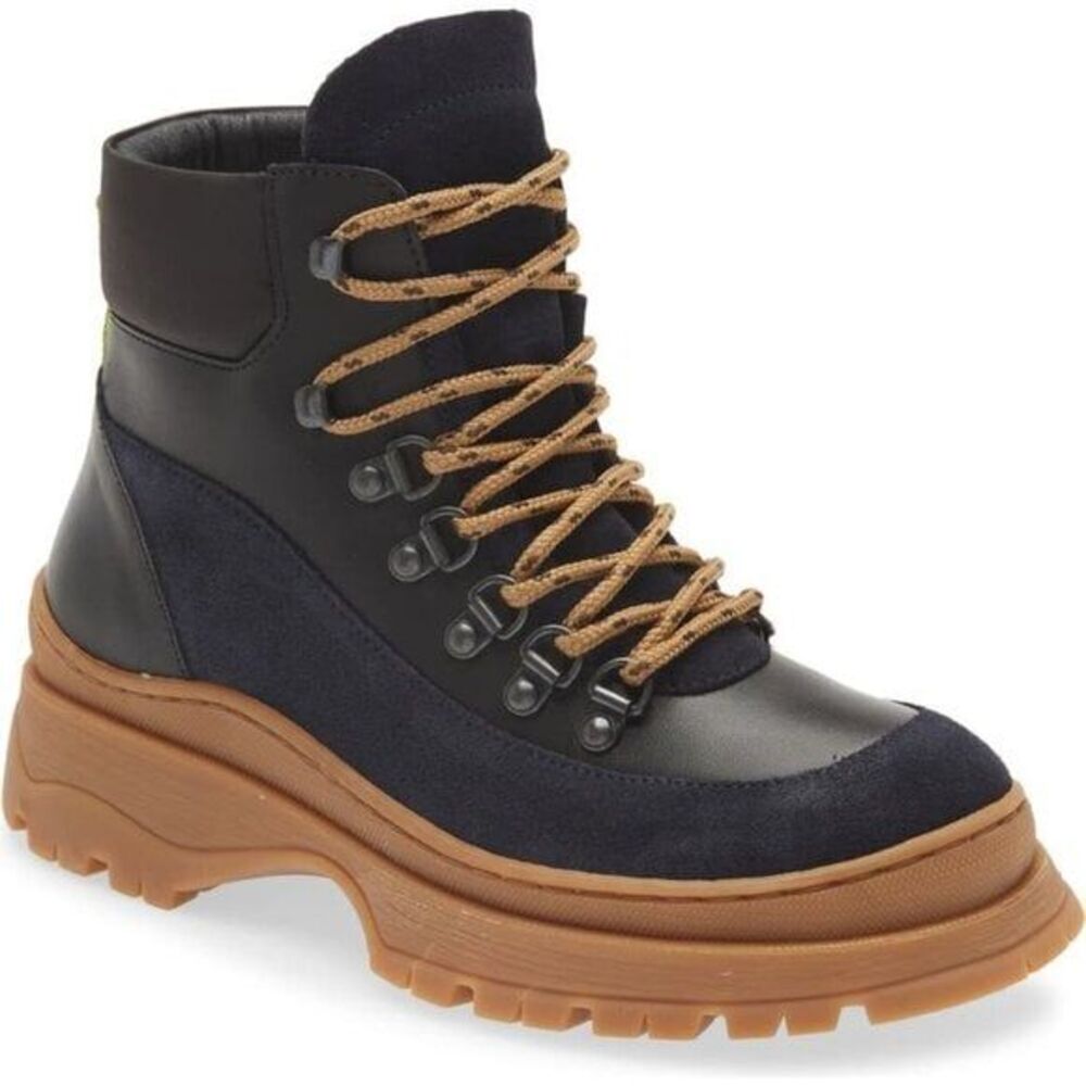 Ted Baker London Women's Allicia Hiker Leather Boot Sports Black Size 7 $370